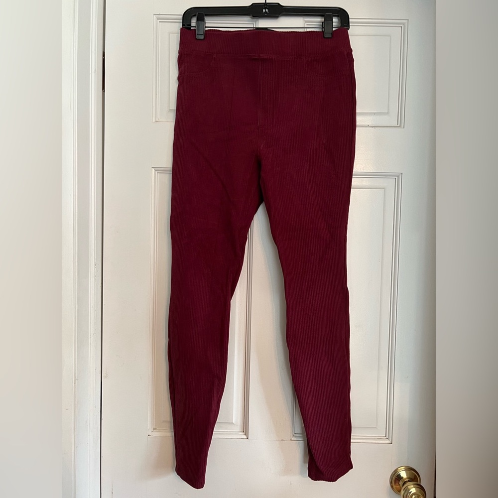 Sanctuary x Anthropologie maroon corduroy leggings